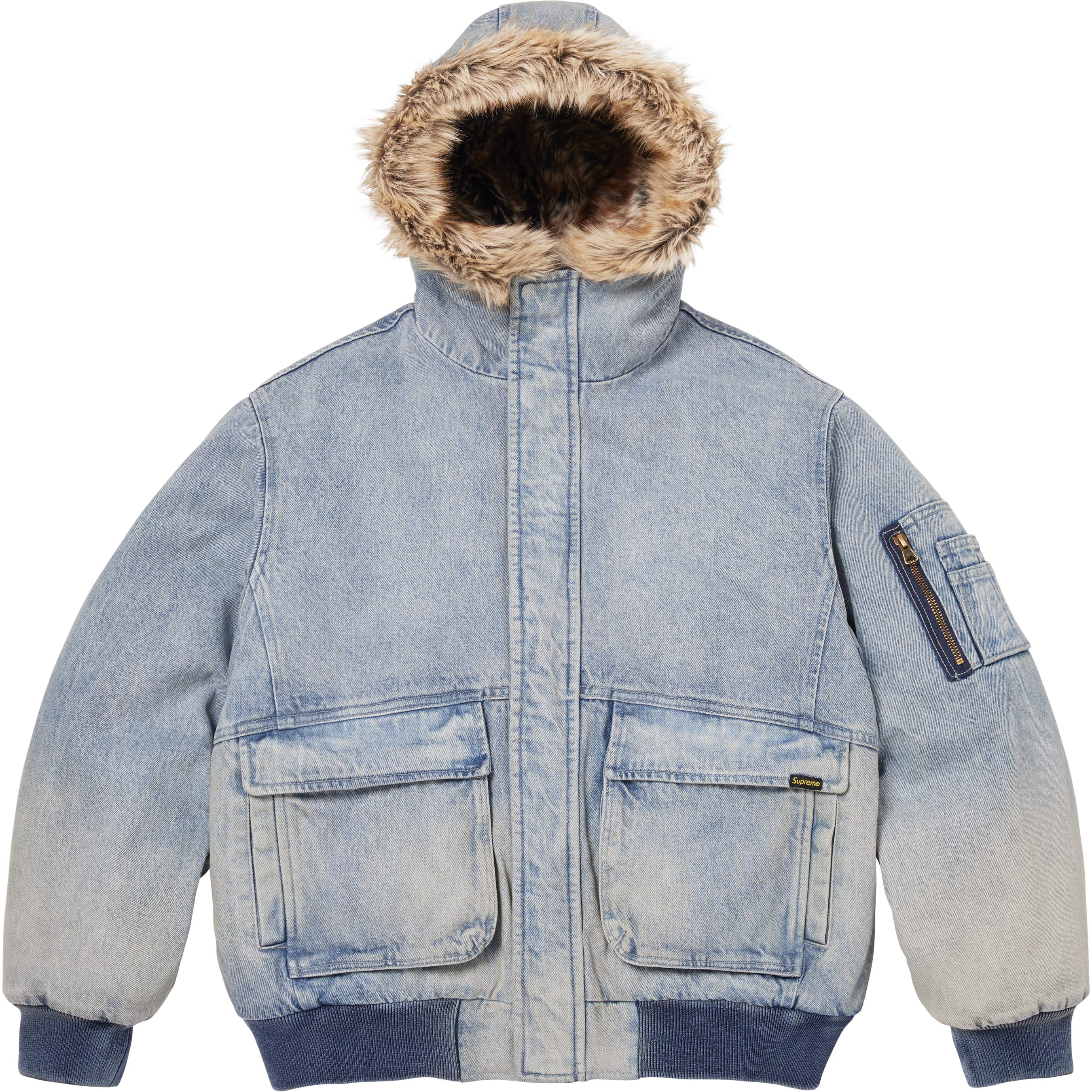 Reversible Faux Fur Hooded Work Jacket view 55